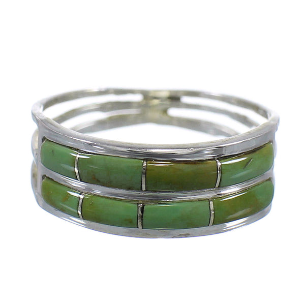 Turquoise Authentic Sterling Silver Southwestern Ring